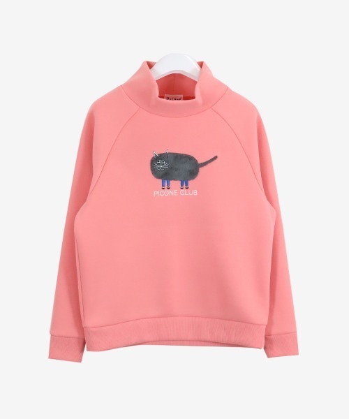 Picone CLUB（ピッコーネクラブ）の「吸汗速乾ＵＶ長袖ハイネックプルオーバー（Tシャツ/カットソー・レディース・ブラック/オレンジ/イエロー/パープル・S/M/L）」の6枚目の写真