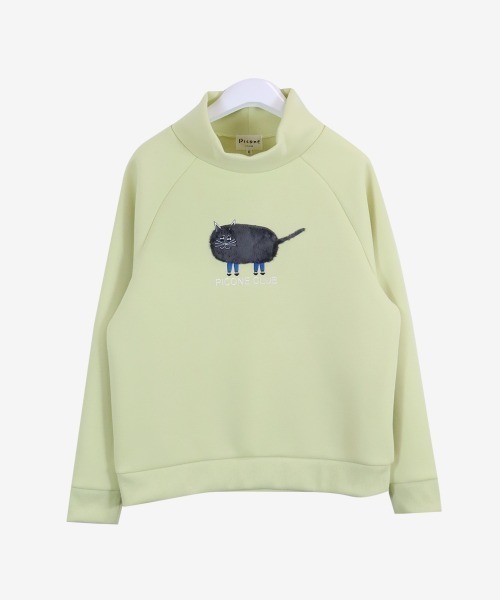 Picone CLUB（ピッコーネクラブ）の「吸汗速乾ＵＶ長袖ハイネックプルオーバー（Tシャツ/カットソー・レディース・ブラック/オレンジ/イエロー/パープル・S/M/L）」の8枚目の写真