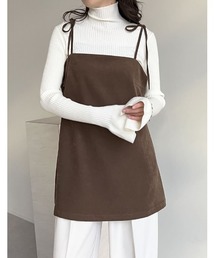 [2024-25 WINTER COLLECTION]微起毛ツイルバックシャンキャミソールチュニック