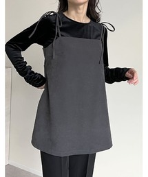 [2024-25 WINTER COLLECTION]微起毛ツイルバックシャンキャミソールチュニック