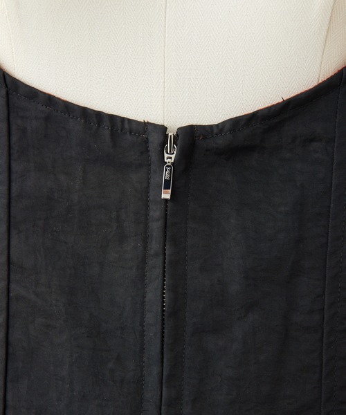 earPAPILLONNER SUM1STYLE前後サロペットブラック×オレンジ ear PAPILLONNER（イアパピヨネ）の「前後サロペット【SUM1