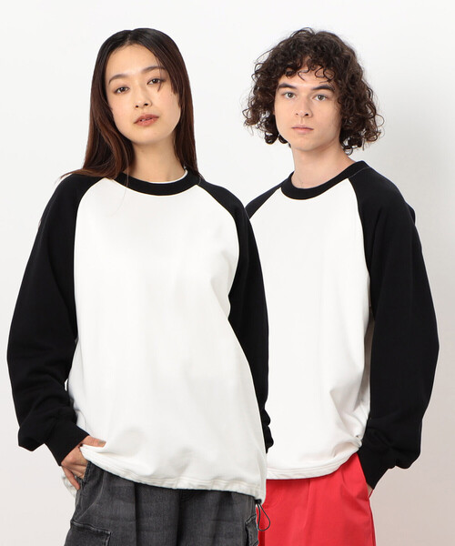 ドローストリングラグランプルオーバー（スウェット）｜Purple&Yellow（パープルアンドイエロー）