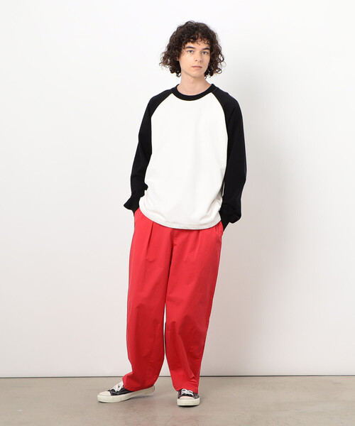 Purple&Yellow（パープルアンドイエロー）の「ドローストリングラグランプルオーバー（スウェット・メンズ・ブラック/ホワイト/グレー・SMALL/MEDIUM/LARGE）」の4枚目の写真