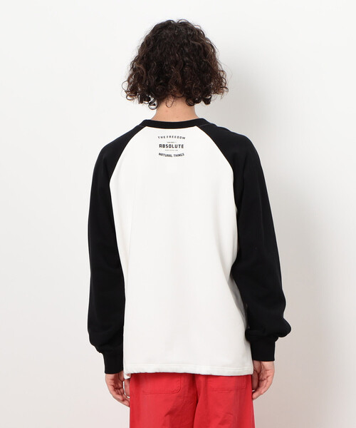 Purple&Yellow（パープルアンドイエロー）の「ドローストリングラグランプルオーバー（スウェット・メンズ・ブラック/ホワイト/グレー・SMALL/MEDIUM/LARGE）」の21枚目の写真