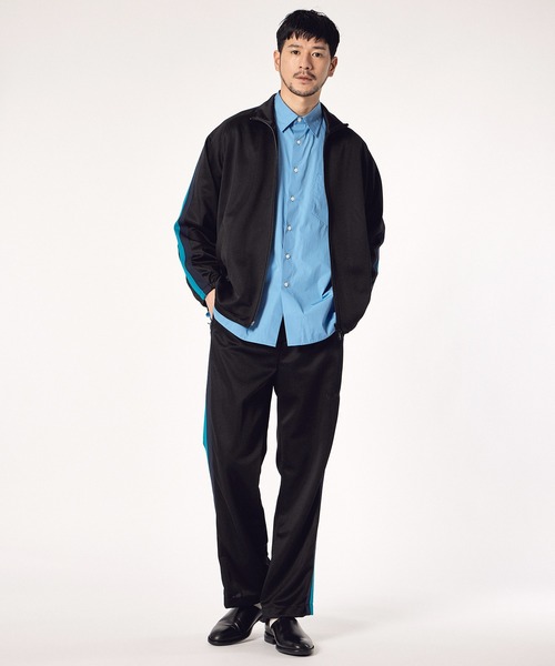 LANVIN en Bleu（ランバンオンブルー）の「【LANVIN en Bleu ESSENTIAL】LOMBARDS / ”エッセンシャル” トラックパンツ（その他パンツ・メンズ・ブラック/アイボリー・X-LARGE/LARGE/MEDIUM/SMALL）」の16枚目の写真