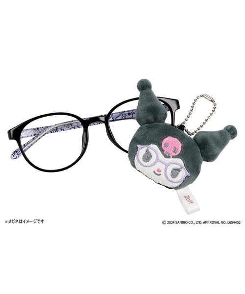 Zoff（ゾフ）の「【シナモロール モデル】マスコットクリーナー｜Zoff｜Sanrio Characters（メガネ・レディース・ブラック/ホワイト/ピンク・FREE）」の2枚目の写真
