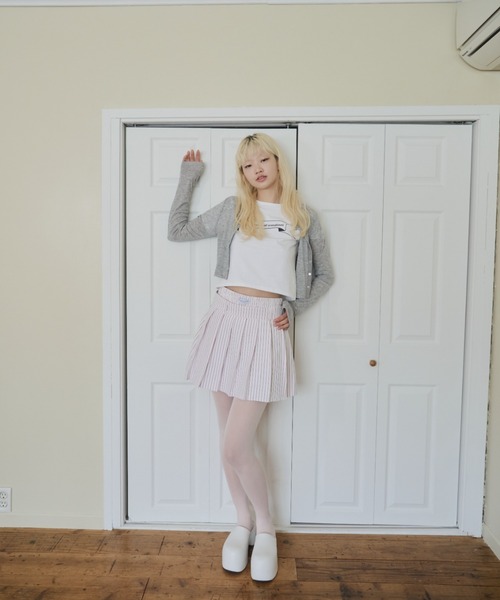 Smyeon（スミョン）の「Long sleeve sheer cardigan/ロングスリーブカットカーディガン（カーディガン/ボレロ・レディース・グレー/ライトブルー/ブラック・FREE）」の6枚目の写真