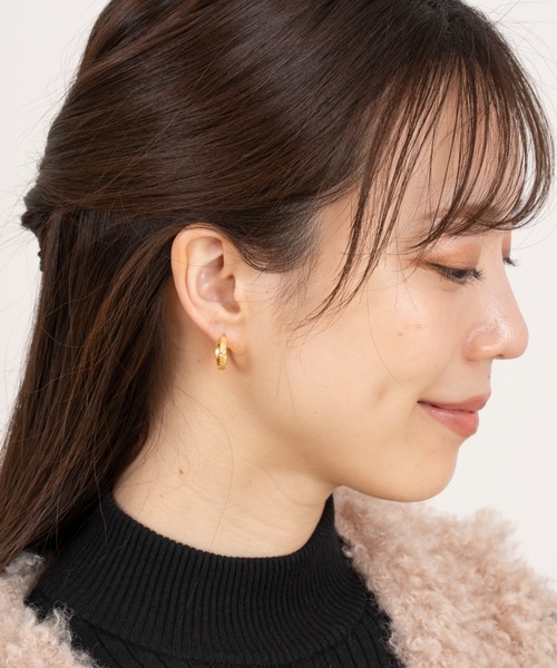 Rivel(リヴェル)の「【SHAN SHAN】フープ ピアス Tania(ピアス(両耳用)・レディース・ゴールド・FREE)」の8枚目の写真