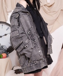 ililil（イルイルイル）の「『ililil/イルイルイル』【自称ラスボスくんとLv.999のジップパーカー】フードジップブルゾン（ブルゾン）」