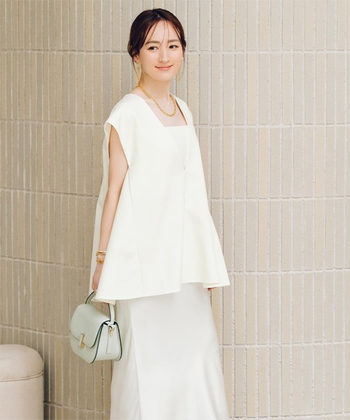 ディープVネックフレアトップス（Tシャツ/カットソー）｜ur's