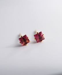 SARINOHANA/天然石スクエアピアス/サージカルステンレス