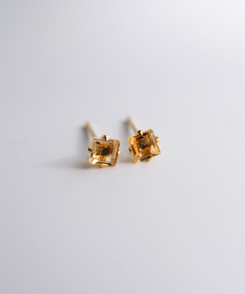 CERCA(チェルカ)の「SARINOHANA/天然石スクエアピアス/サージカルステンレス(ピアス(両耳用)・レディース・B/C/D/E/A・FREE)」の16枚目の写真