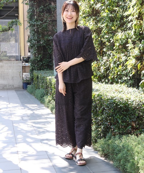 チチカカ（チチカカ）の「Shanti Shanti リカーモ2WAYプルオーバー【WEB限定】（シャツ/ブラウス・レディース・ブルー/チャコールグレー/オリーブ・FREE）」の5枚目の写真