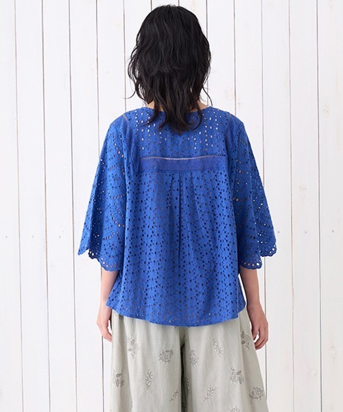 チチカカ（チチカカ）の「Shanti Shanti リカーモ2WAYプルオーバー【WEB限定】（シャツ/ブラウス・レディース・ブルー/チャコールグレー/オリーブ・FREE）」の19枚目の写真