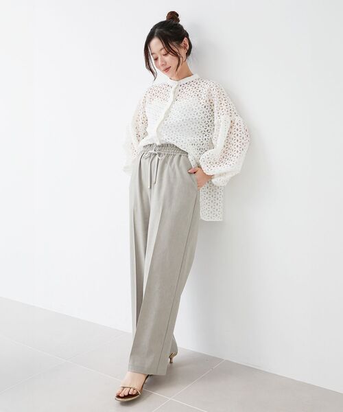 le.coeur blanc（ルクールブラン）の「TORRAZZO DONNA 別注レースブラウス（シャツ/ブラウス・レディース・ホワイト/ブラック・38）」の12枚目の写真