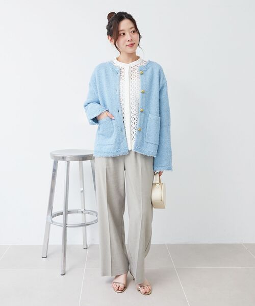 le.coeur blanc（ルクールブラン）の「TORRAZZO DONNA 別注レースブラウス（シャツ/ブラウス・レディース・ホワイト/ブラック・38）」の16枚目の写真