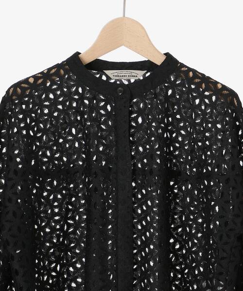 le.coeur blanc（ルクールブラン）の「TORRAZZO DONNA 別注レースブラウス（シャツ/ブラウス・レディース・ホワイト/ブラック・38）」の4枚目の写真