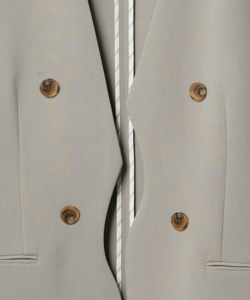 LE CIEL BLEU(ルシェルブルー)の「カーブラインブレザー / Curve Line Blazer(ノーカラージャケット・レディース・ブラック/グレー・36)」の8枚目の写真