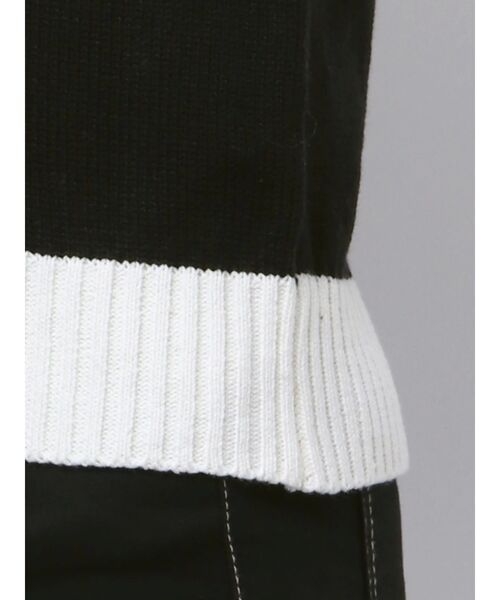 GYDA（ジェイダ）の「GDアームラインニットブルゾン（カーディガン/ボレロ・レディース・ブラック/チャコールグレー/オフホワイト・FREE）」の17枚目の写真