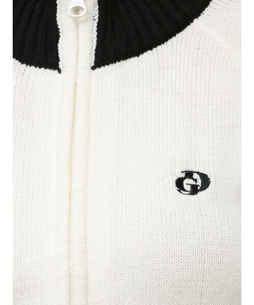 GYDA（ジェイダ）の「GDアームラインニットブルゾン（カーディガン/ボレロ・レディース・ブラック/チャコールグレー/オフホワイト・FREE）」の20枚目の写真