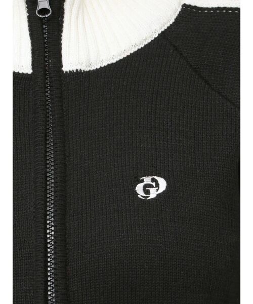GYDA（ジェイダ）の「GDアームラインニットブルゾン（カーディガン/ボレロ・レディース・ブラック/チャコールグレー/オフホワイト・FREE）」の22枚目の写真