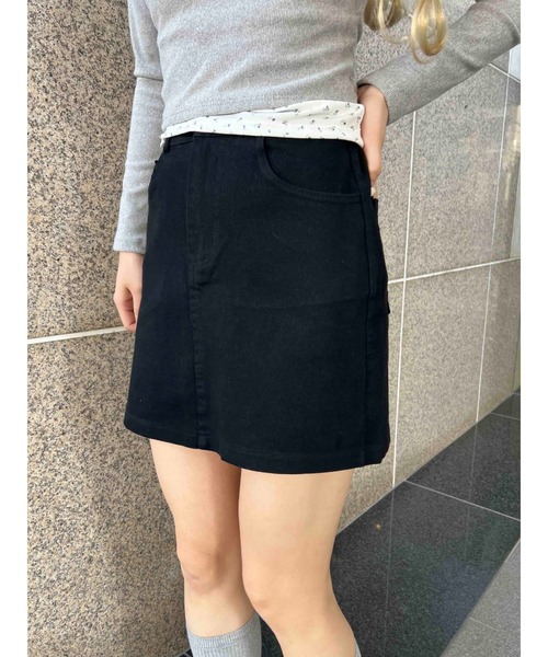 PHILLY（フィリー）の「【PHILLY】プレーンミニスカート（スカート・レディース・アイボリー/ブラック/ピンク・FREE）」の9枚目の写真