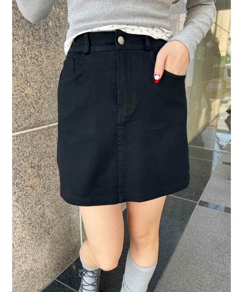 PHILLY（フィリー）の「【PHILLY】プレーンミニスカート（スカート・レディース・アイボリー/ブラック/ピンク・FREE）」の10枚目の写真