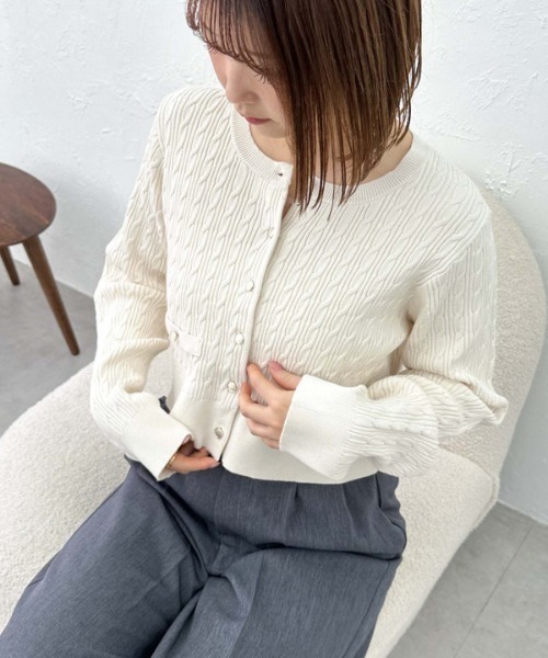 sandro ニット カーディガン ケーブル 楽天市場】＼SALE64%OFF／ニットカーディガン レディース