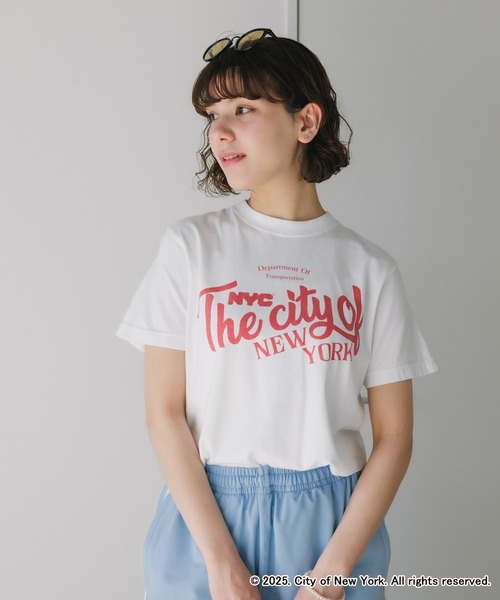 GOOD ROCK SPEED(グッドロックスピード)の「GOOD ROCK SPEED/グッドロックスピード NYC Tshirts Tシャツ(Tシャツ/カットソー・メンズ・ホワイト/グリーン・M/S/L)」の1枚目の写真