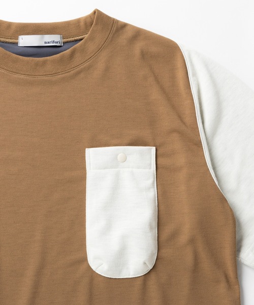 narifuri(ナリフリ)の「NFC comfortable Tシャツ(Tシャツ/カットソー・メンズ・ミックスグレー/カーキ/ブラウン系・SMALL/MEDIUM/LARGE/X-LARGE)」の8枚目の写真