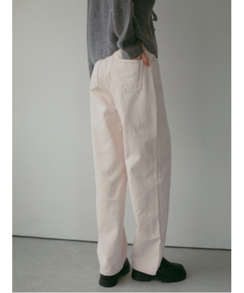 AMAIL(アマイル)の「COLOR デニムパンツ(デニムパンツ・レディース・ブラウン/ピンク・S/M)」の12枚目の写真