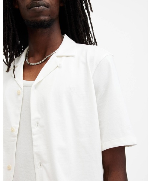 ALLSAINTS(オールセインツ)の「HUDSON RELAXED FIT RAMSKULL SHIRT | HUDSON リラックス フィット ラムスカル シャツ(シャツ/ブラウス・メンズ・ホワイト系その他・S/M/L/XL/XS)」の11枚目の写真