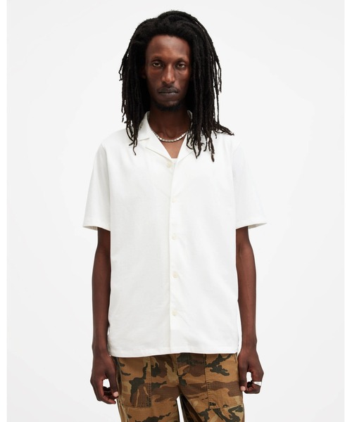 ALLSAINTS(オールセインツ)の「HUDSON RELAXED FIT RAMSKULL SHIRT | HUDSON リラックス フィット ラムスカル シャツ(シャツ/ブラウス・メンズ・ホワイト系その他・S/M/L/XL/XS)」の13枚目の写真