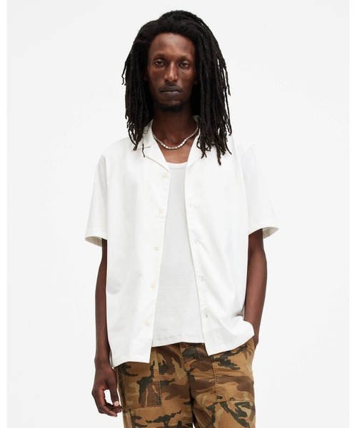 ALLSAINTS(オールセインツ)の「HUDSON RELAXED FIT RAMSKULL SHIRT | HUDSON リラックス フィット ラムスカル シャツ(シャツ/ブラウス・メンズ・ホワイト系その他・S/M/L/XL/XS)」の10枚目の写真