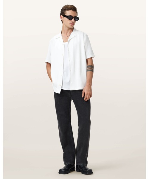 ALLSAINTS(オールセインツ)の「HUDSON RELAXED FIT RAMSKULL SHIRT | HUDSON リラックス フィット ラムスカル シャツ(シャツ/ブラウス・メンズ・ホワイト系その他・S/M/L/XL/XS)」の3枚目の写真