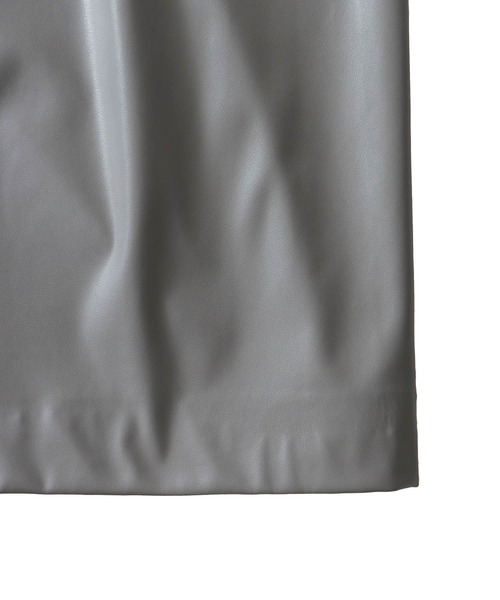 DRESSLAVE（ドレスレイブ）の「drawstring smooth leather like skirt(ドローストリングスムースレザーライクスカート)（スカート・レディース・ブラウン/グレー・38）」の15枚目の写真