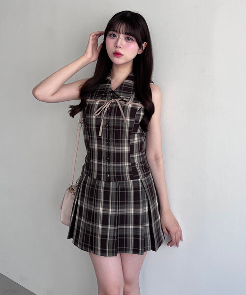 ANOTHER BRANCH OLIVE des OLIVE/ノースリーブビックカラー