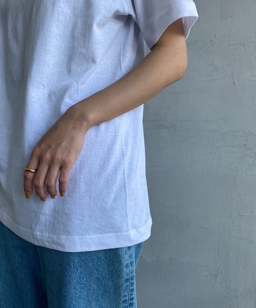 HANES（ヘインズ）の「[HANES/ヘインズ] ショートスリーブ モックネックTシャツ（Tシャツ/カットソー・レディース・ブラック/ホワイト・S/M）」の18枚目の写真