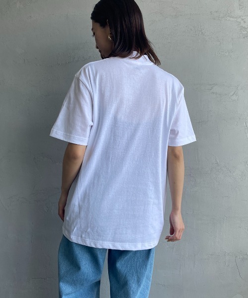 HANES（ヘインズ）の「[HANES/ヘインズ] ショートスリーブ モックネックTシャツ（Tシャツ/カットソー・レディース・ブラック/ホワイト・S/M）」の16枚目の写真