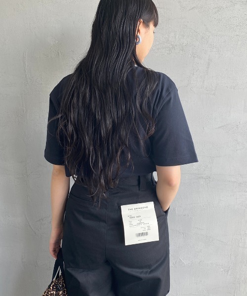 HANES（ヘインズ）の「[HANES/ヘインズ] ショートスリーブ モックネックTシャツ（Tシャツ/カットソー・レディース・ブラック/ホワイト・S/M）」の21枚目の写真