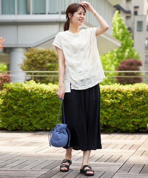 ikka（イッカ）の「ダブルバックル付きベルトサンダル（サンダル・レディース・ブラック/オートミール・M/L）」の13枚目の写真