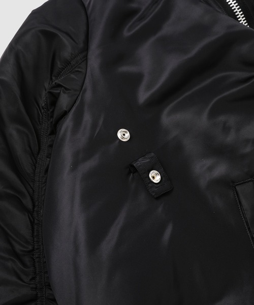 ANREALAGE(アンリアレイジ)の「BALL MA-1(NYLON)(MA-1・メンズ・カーキ/ブラック・48/46/38)」の5枚目の写真