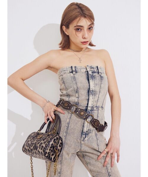 EVRIS（エヴリス）の「スタッズモチーフワイドベルト（ベルト・レディース・ブラウン/ブラック・FREE）」の15枚目の写真