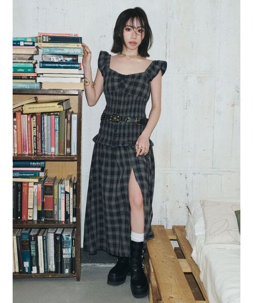 EVRIS（エヴリス）の「スタッズモチーフワイドベルト（ベルト・レディース・ブラウン/ブラック・FREE）」の18枚目の写真