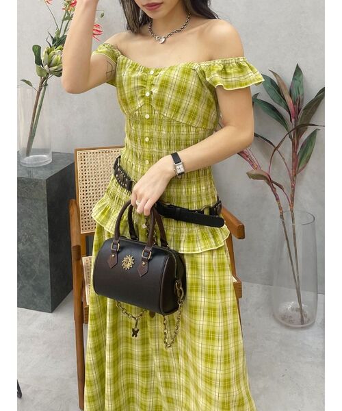 EVRIS（エヴリス）の「スタッズモチーフワイドベルト（ベルト・レディース・ブラウン/ブラック・FREE）」の21枚目の写真