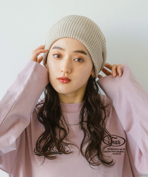 RAGEBLUE(レイジブルー)の「カラービーニー(ニットキャップ/ビーニー・レディース・ブラック/その他22/ベージュ/グレー/ピンク/ブルー・FREE)」の4枚目の写真