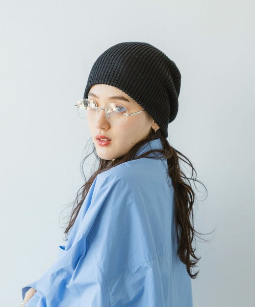 RAGEBLUE(レイジブルー)の「カラービーニー(ニットキャップ/ビーニー・レディース・ブラック/その他22/ベージュ/グレー/ピンク/ブルー・FREE)」の9枚目の写真