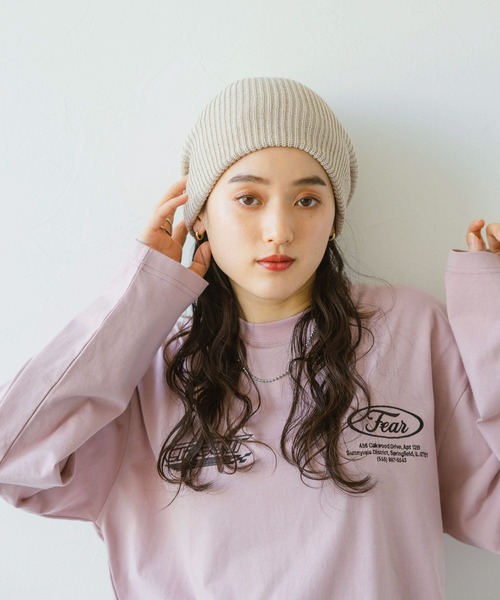 RAGEBLUE(レイジブルー)の「カラービーニー(ニットキャップ/ビーニー・レディース・ブラック/その他22/ベージュ/グレー/ピンク/ブルー・FREE)」の13枚目の写真