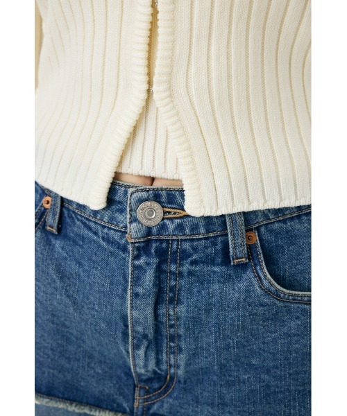 MOUSSY(マウジー)の「【セットアップ対応】LAYERED WIDE STRAIGHT(デニムパンツ・レディース・ブルー/キナリ・0/1/2)」の16枚目の写真