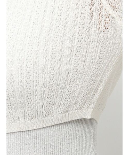 dazzlin(ダズリン)の「レースホックショートカーデ(カーディガン/ボレロ・レディース・ブラック/オフホワイト/イエロー/グリーン/ネイビー・FREE)」の14枚目の写真